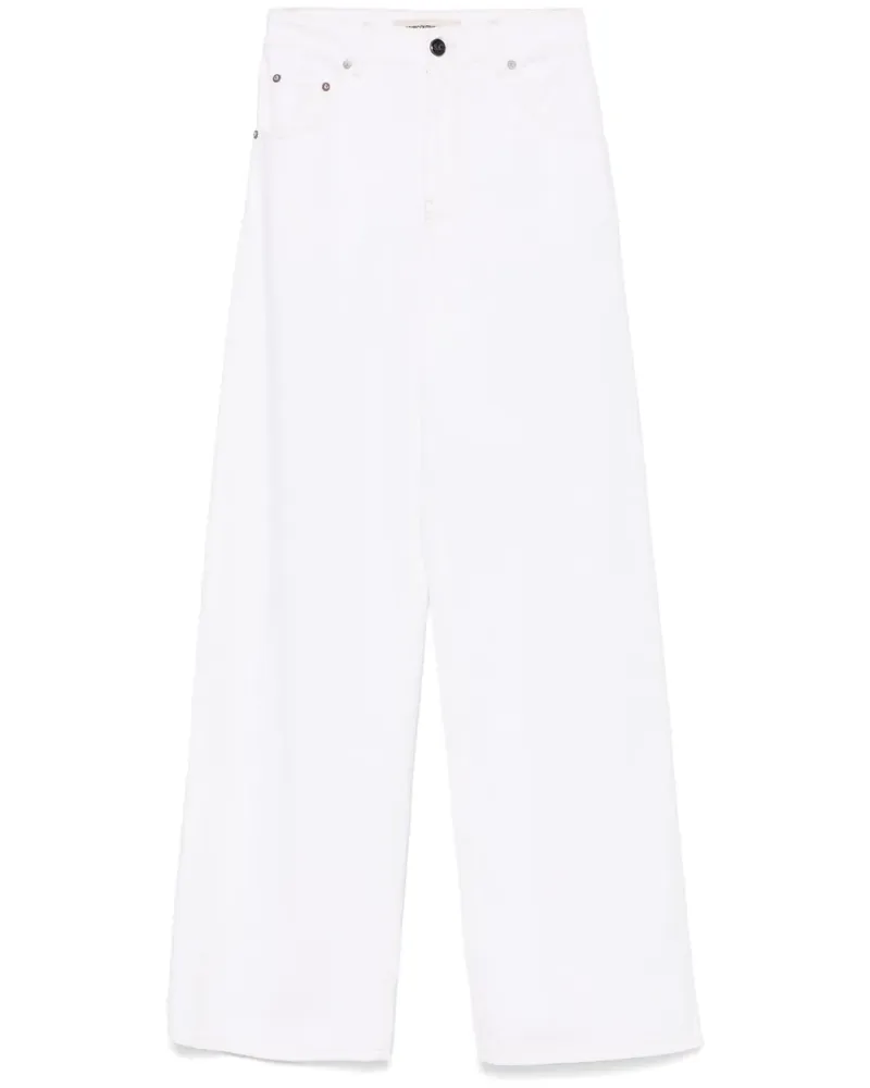 Semicouture Jeans mit Logo-Detail - Weiß Weiß