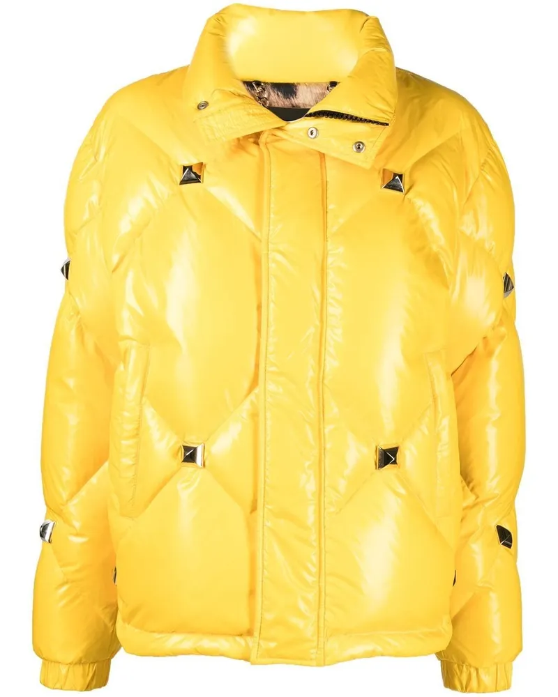 Philipp Plein Kurze Daunenjacke - Gelb Gelb