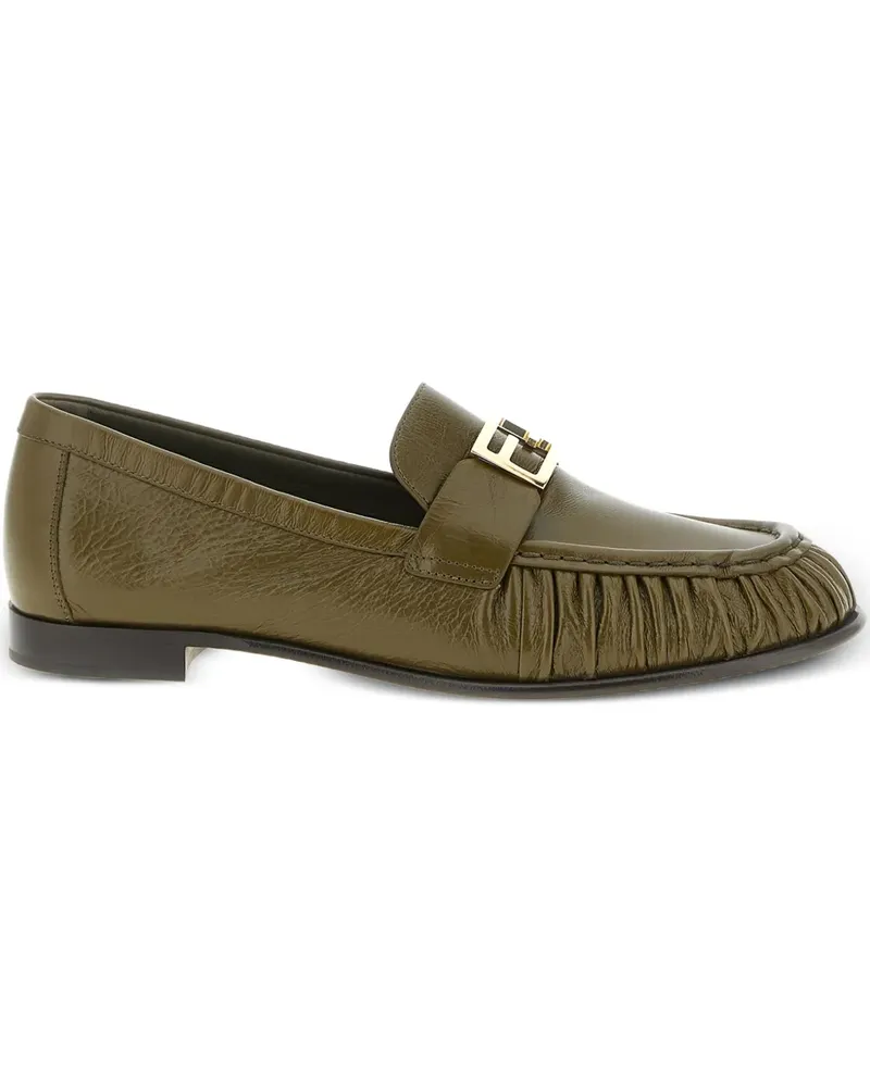 Fendi Baguette Loafer - Grün Grün