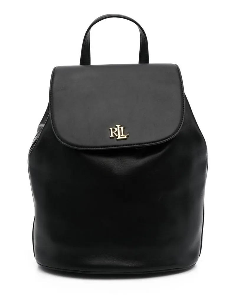 Ralph Lauren Mittelgroßer Mary Rucksack - Schwarz Schwarz
