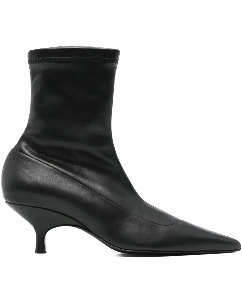 Gia Borghini Spitze Mia Sock-Boots 50mm - Schwarz Schwarz