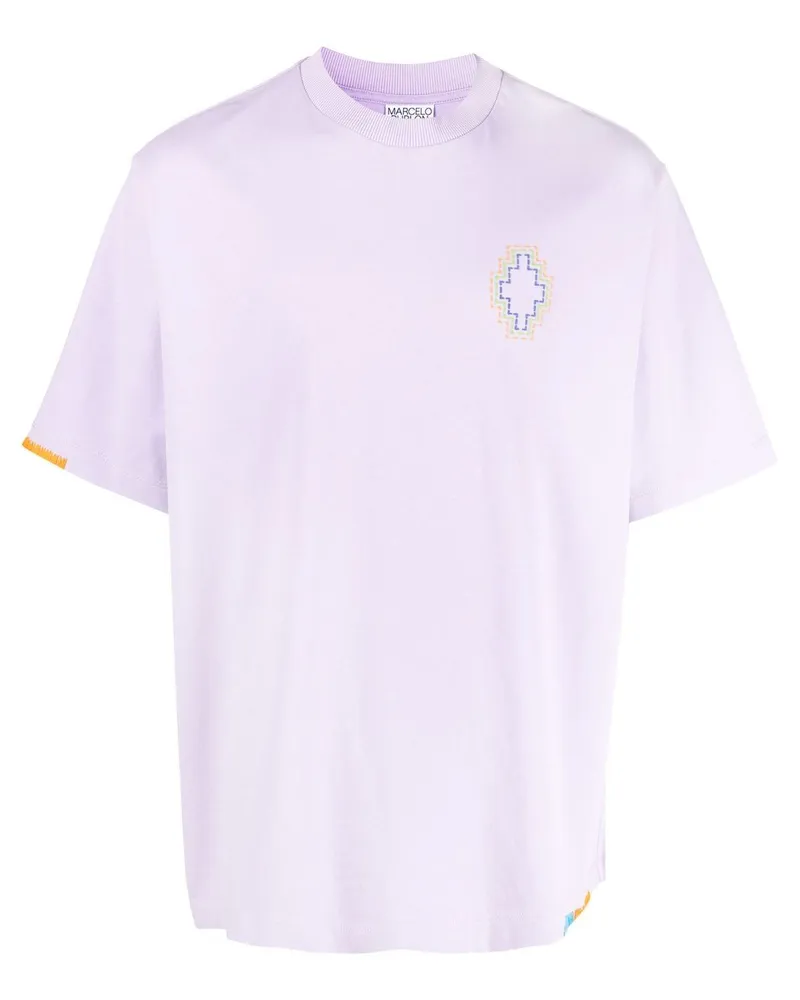 Marcelo Burlon | County of Milan T-Shirt mit aufgesticktem Logo - Violett Violett