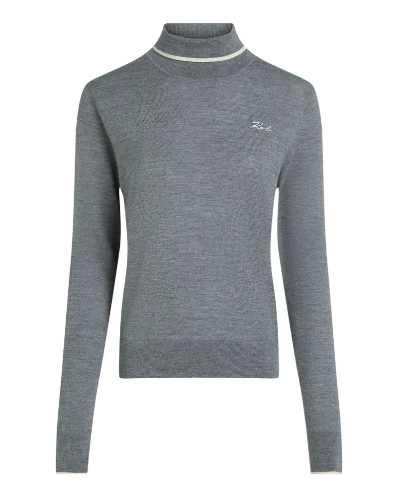 Karl Lagerfeld Pullover mit Rollkragen - Grau Grau