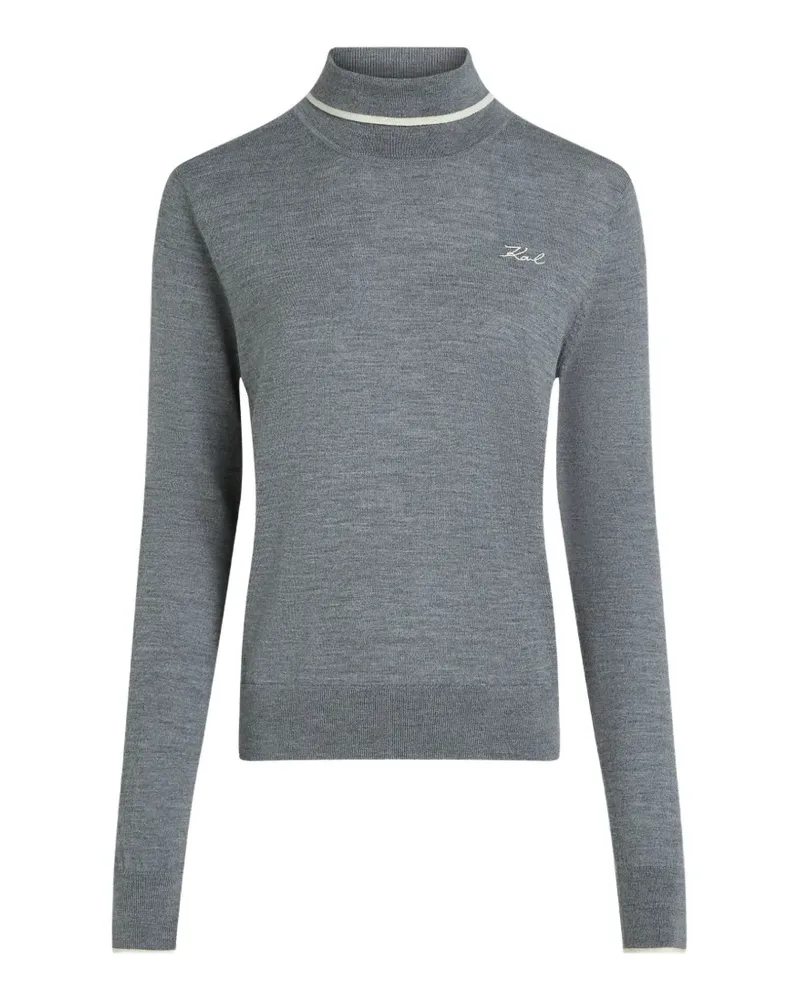 Karl Lagerfeld Pullover mit Rollkragen - Grau Grau