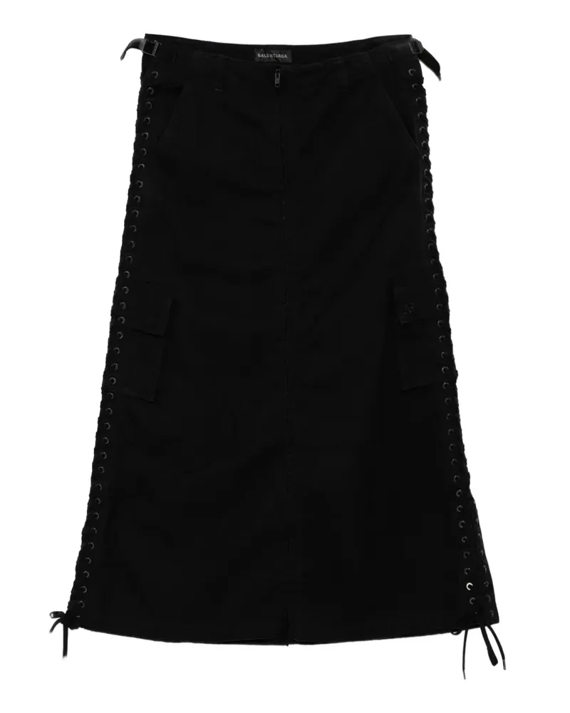 Balenciaga cargo drawstring skirt - Schwarz Schwarz