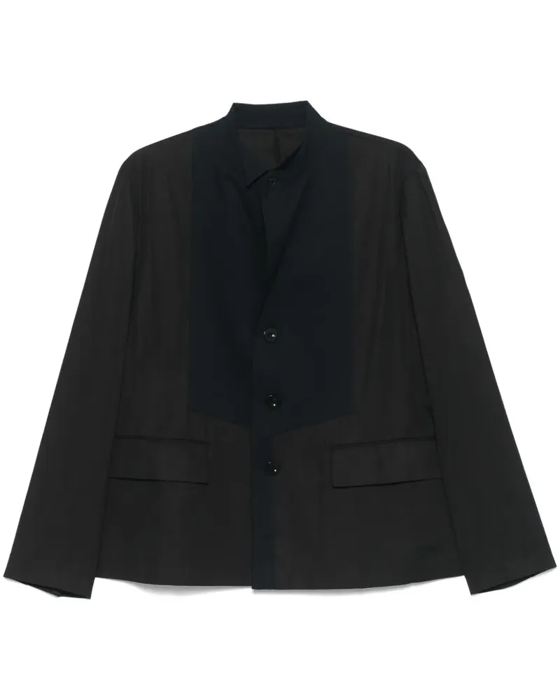 Sacai Jacke aus Popeline - Schwarz Schwarz
