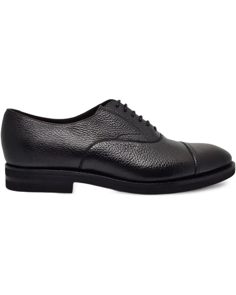 Henderson Strukturierte Oxford-Schuhe - Schwarz Schwarz