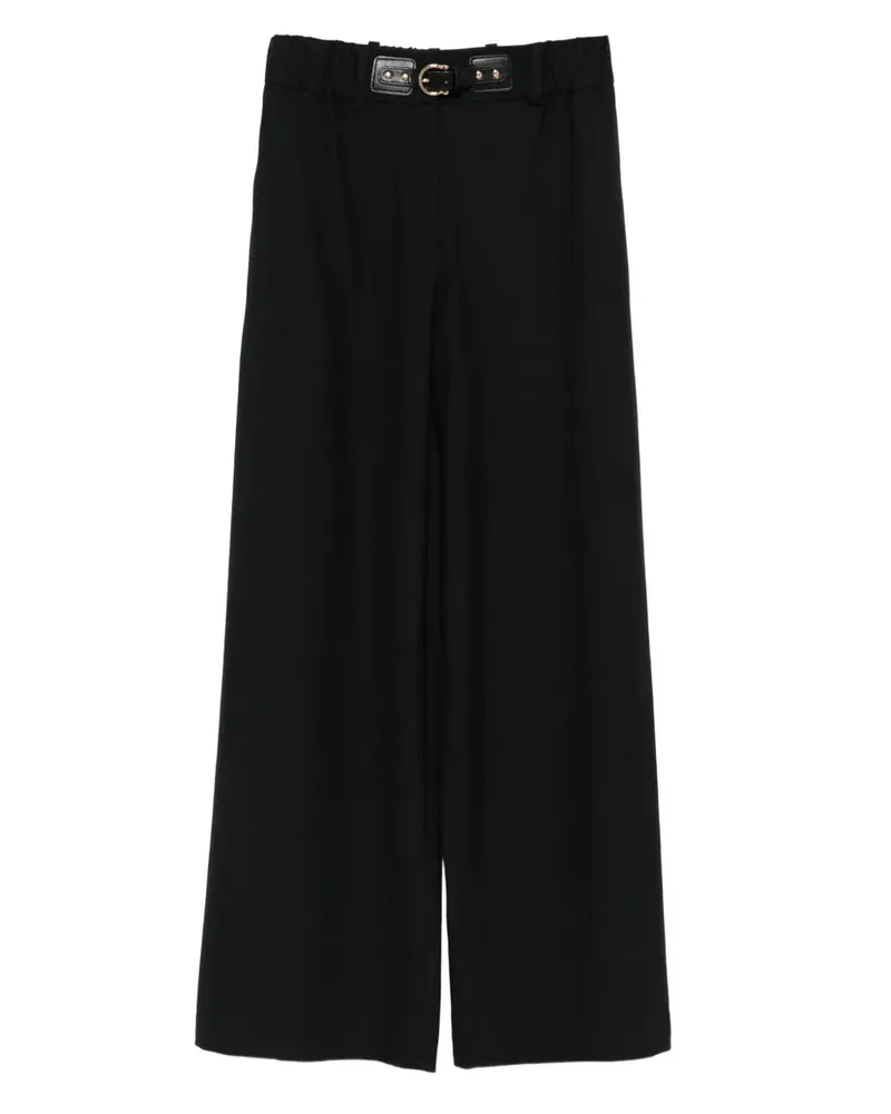 Maje Hose mit Gürtel - Schwarz Schwarz