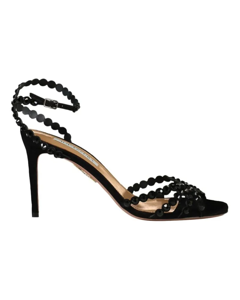 Aquazzura Tequila Sandalen 85mm - Schwarz Schwarz