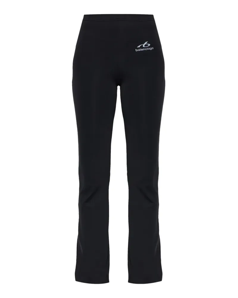 Balenciaga Leggings mit Logo-Print - Schwarz Schwarz