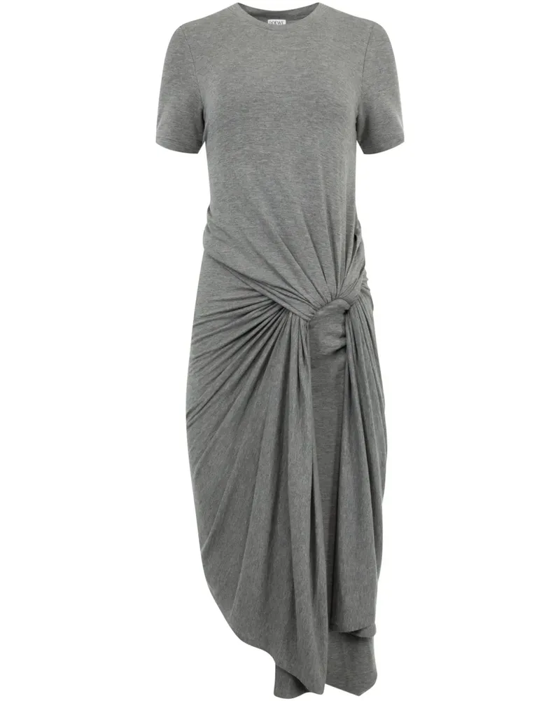 Loewe Drapiertes Midikleid - Grau Grau