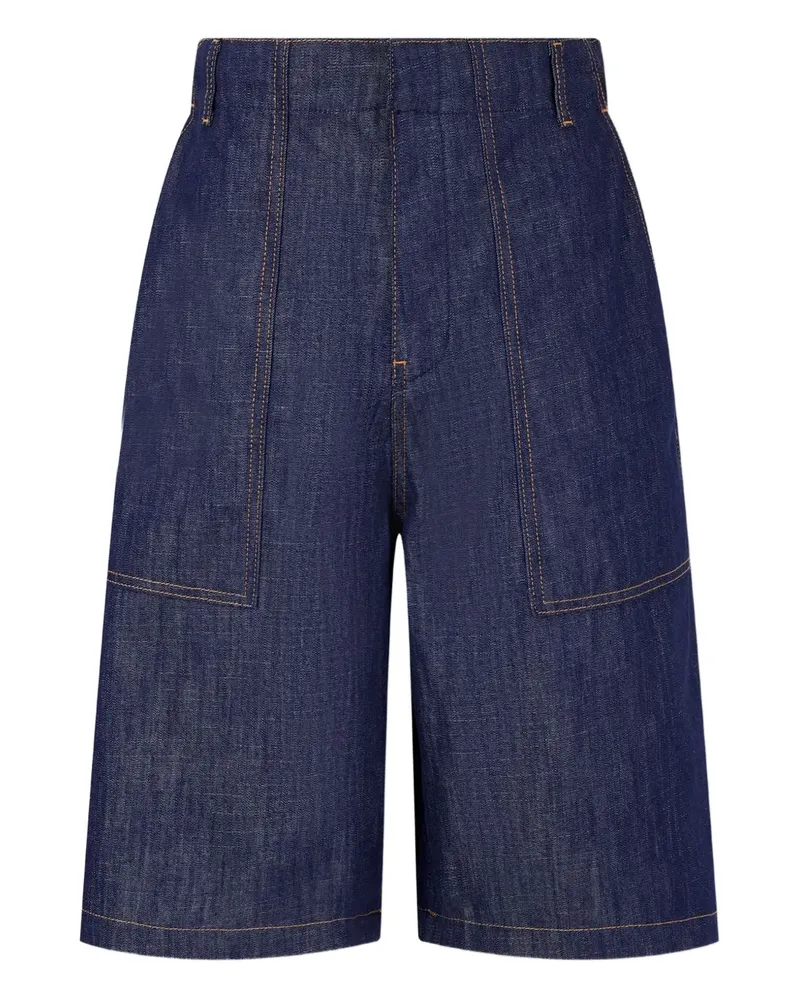STUDIO TOMBOY Carpenter Half Jeans-Shorts - Blau Blau