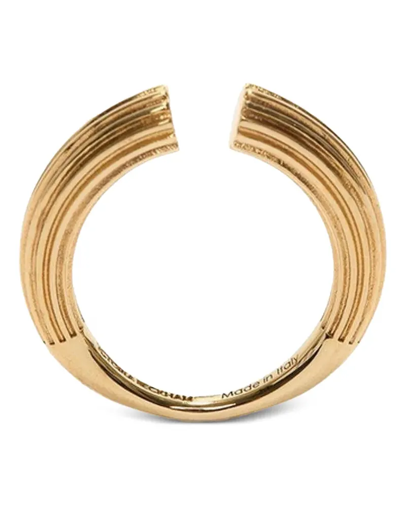 Victoria Beckham Gerippter Ring mit Manschettenknöpfen - Gold Gold