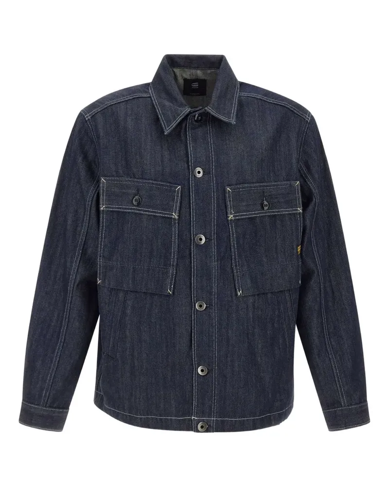 G-STAR RAW Mosa patch-pocket button shirt - Blau Blau