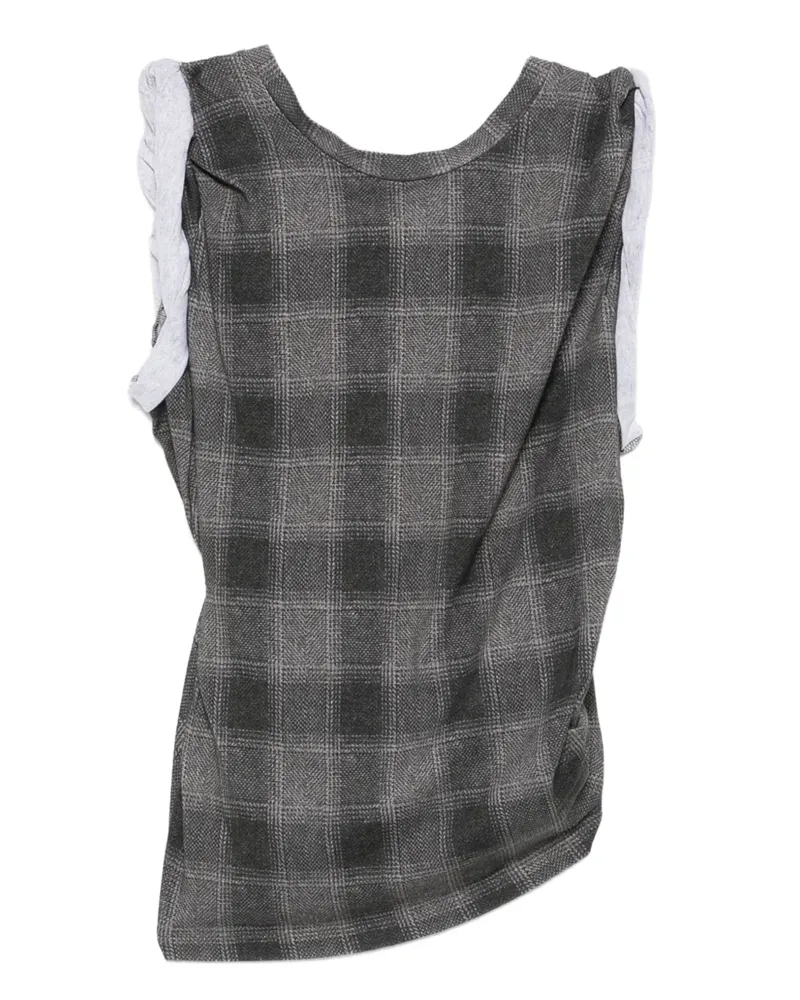 Our Legacy Kariertes Tanktop - Grau Grau
