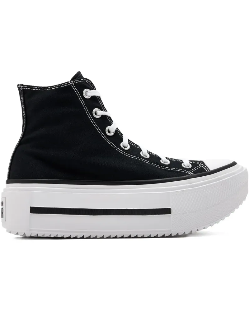 Converse High-Top-Sneakers mit Plateau - Schwarz Schwarz
