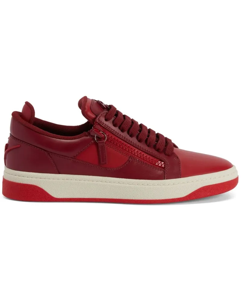 Giuseppe Zanotti GZ94 Sneakers mit Kontrasteinsätzen - Rot Rot