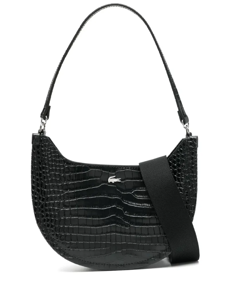 Lacoste Kleine Chantaco Half Moon Tasche - Schwarz Schwarz