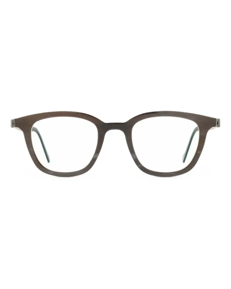 Lindberg Brille mit eckigem Gestell - Grau Grau