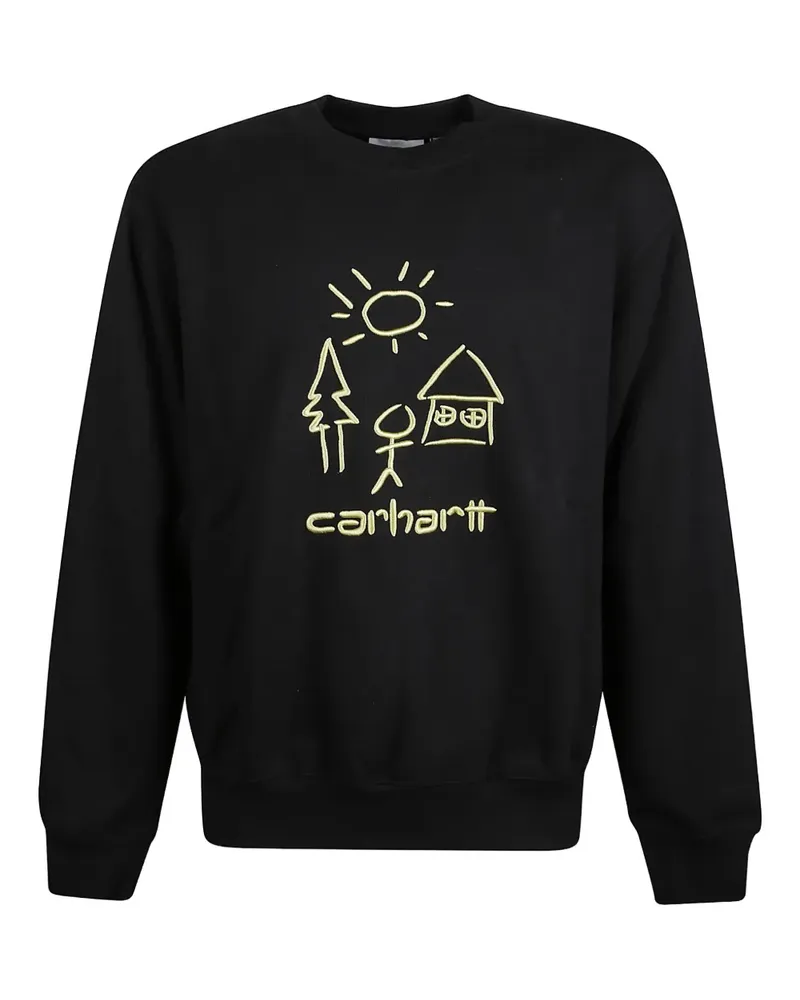 Carhartt WIP Besticktes Sweatshirt - Schwarz Schwarz