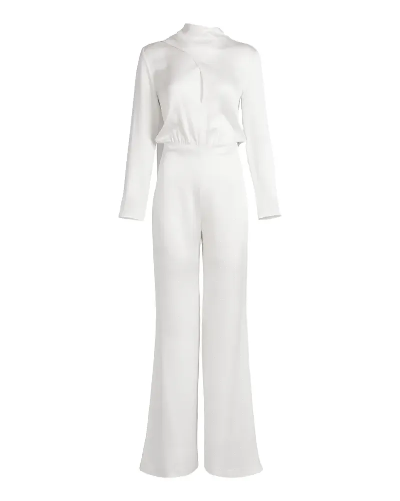 Silvia Tcherassi Giorgia long-sleeve jumpsuit - Weiß Weiß