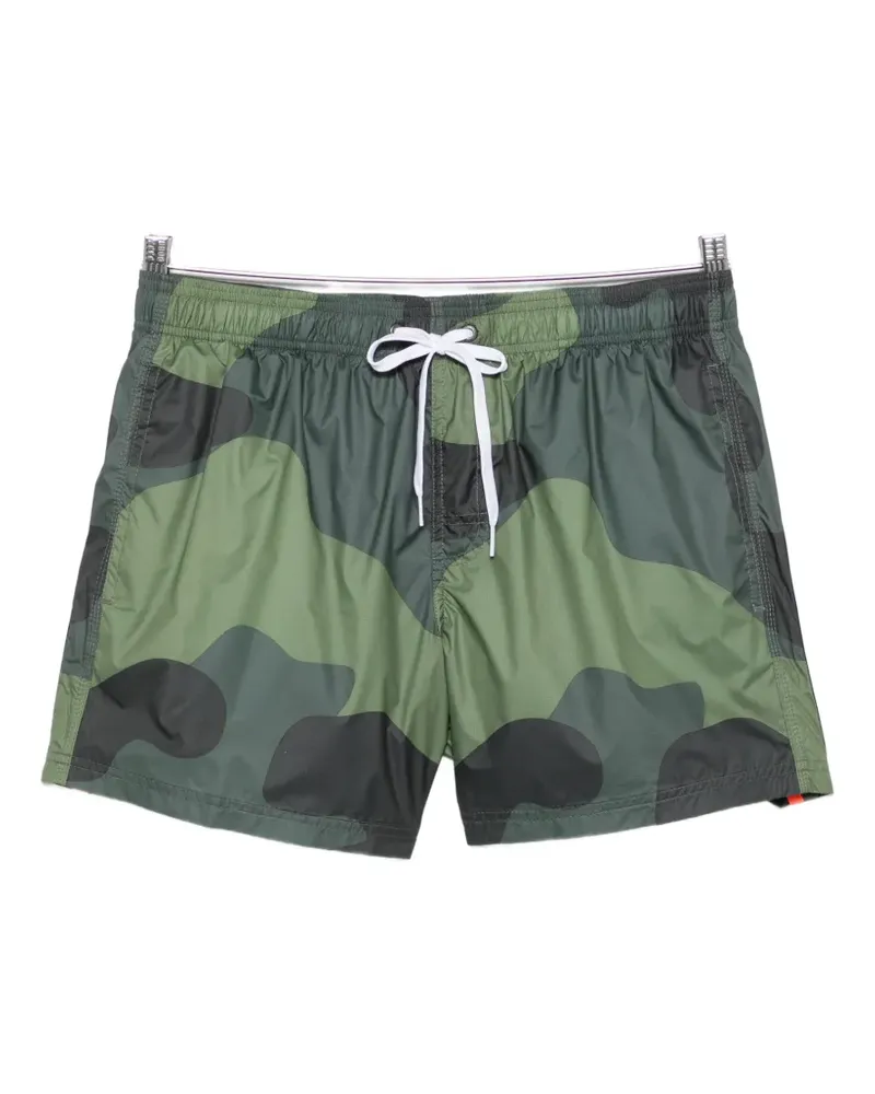 Sundek camouflage-pattern swim shorts - Grün Grün