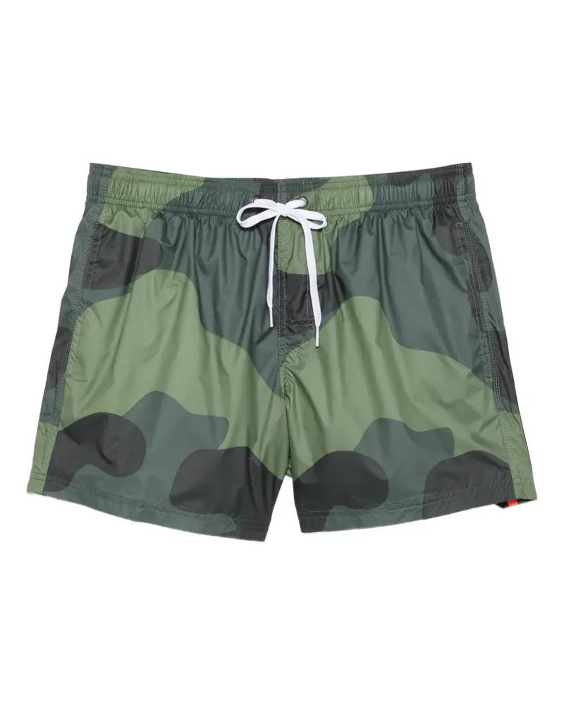 Sundek Badeshorts mit Camouflagemuster - Grün Grün