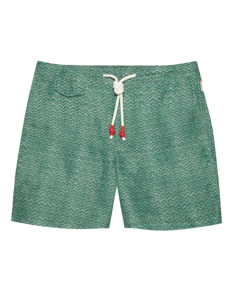 Orlebar Brown Badeshorts mit Wellenmuster - Grün Grün