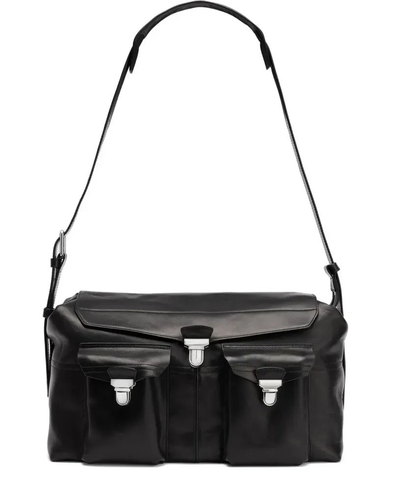 Christophe Lemaire Week-End Gear Schultertasche - Schwarz Schwarz
