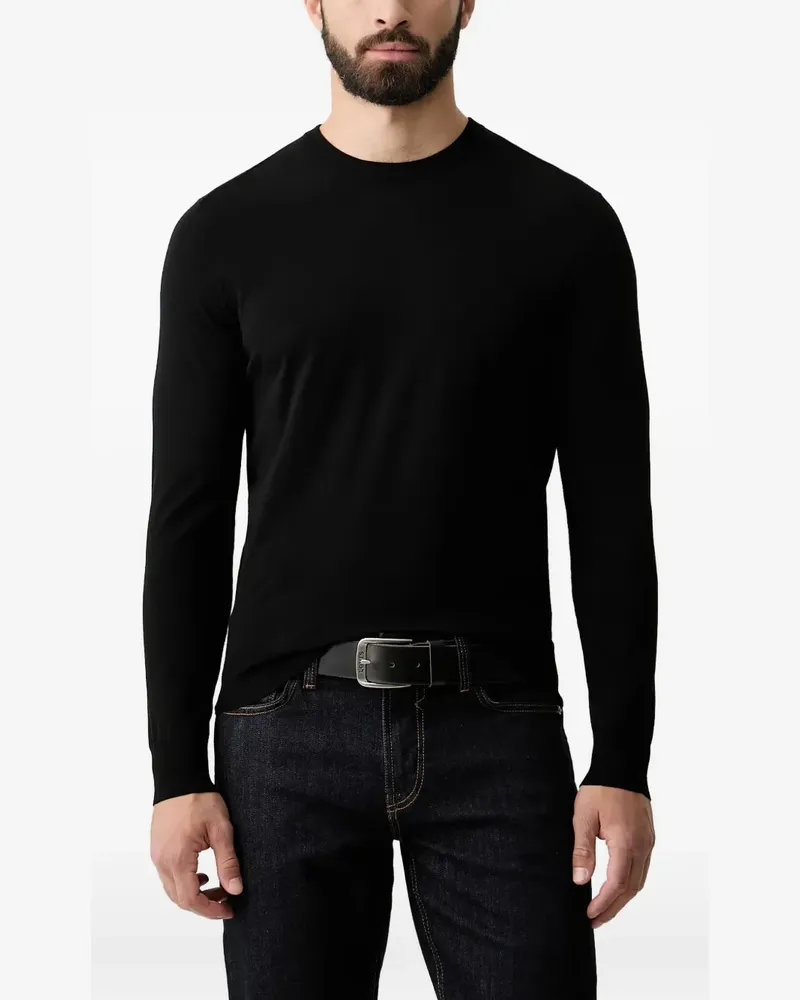 Guess Pullover mit Rundhalsausschnitt - Schwarz Schwarz