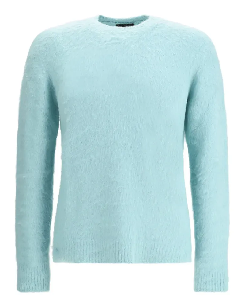 Roberto Collina Pullover mit gebürstetem Effekt - Blau Blau