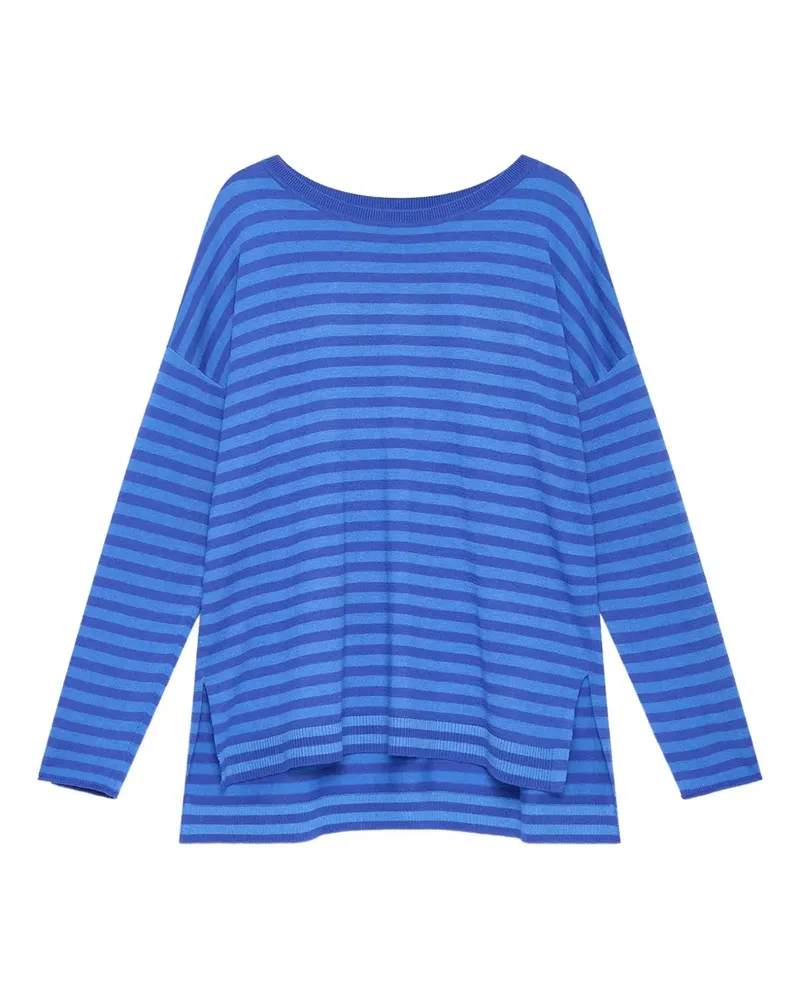 Maliparmi Gestreiftes T-Shirt - Blau Blau