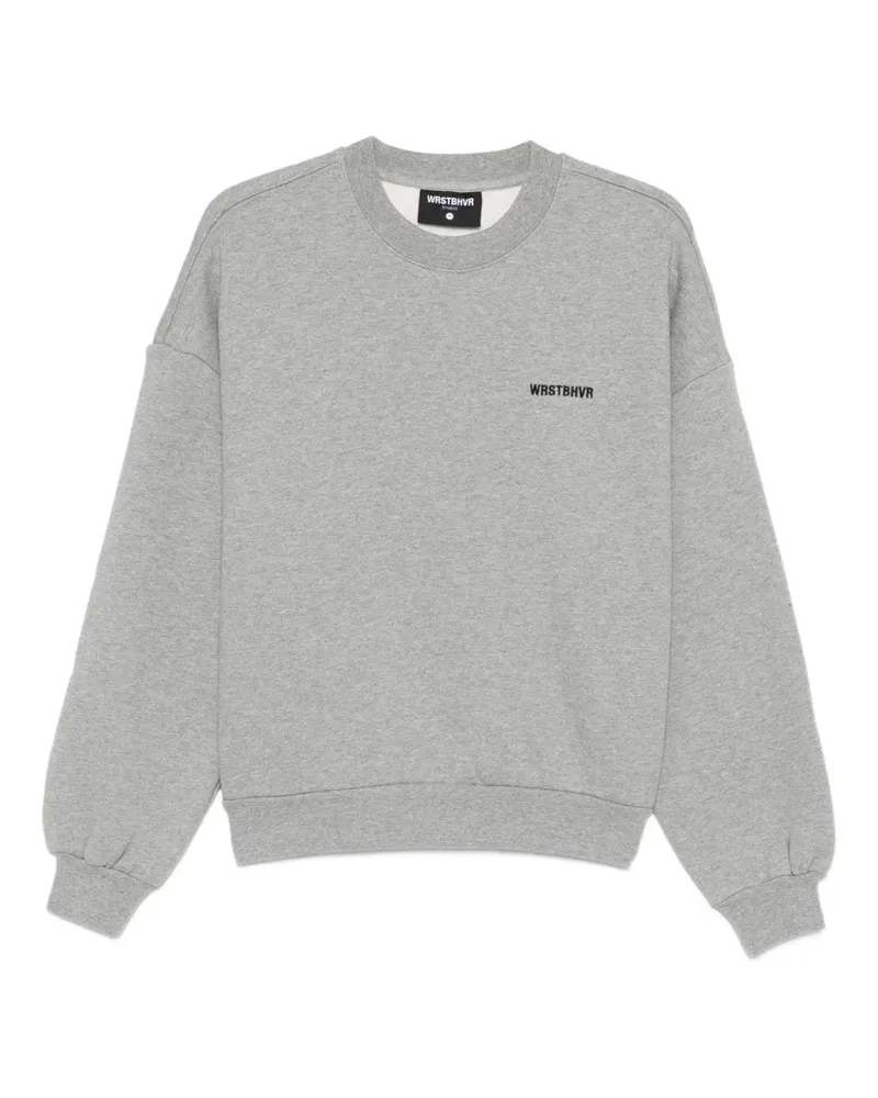 WRSTBHVR Neni logo-embroidered crew-neck sweatshirt - Grau Grau