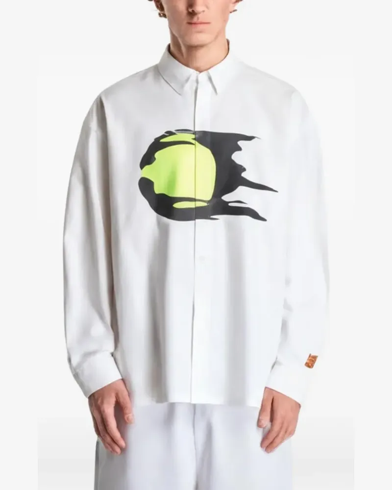 Nike Club Rules Hemd mit grafischem Print - Weiß Weiß