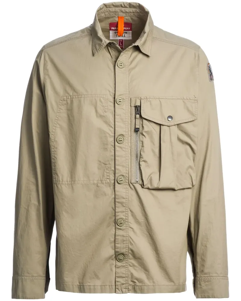 Parajumpers Hemd mit Logo-Patch - Nude Nude
