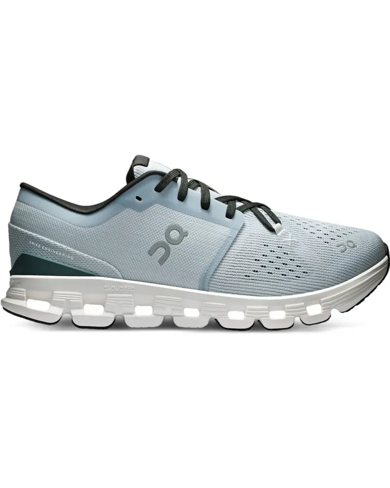 ON Cloud X 4 "Glacier/Stone" Sneakers - Blau Blau