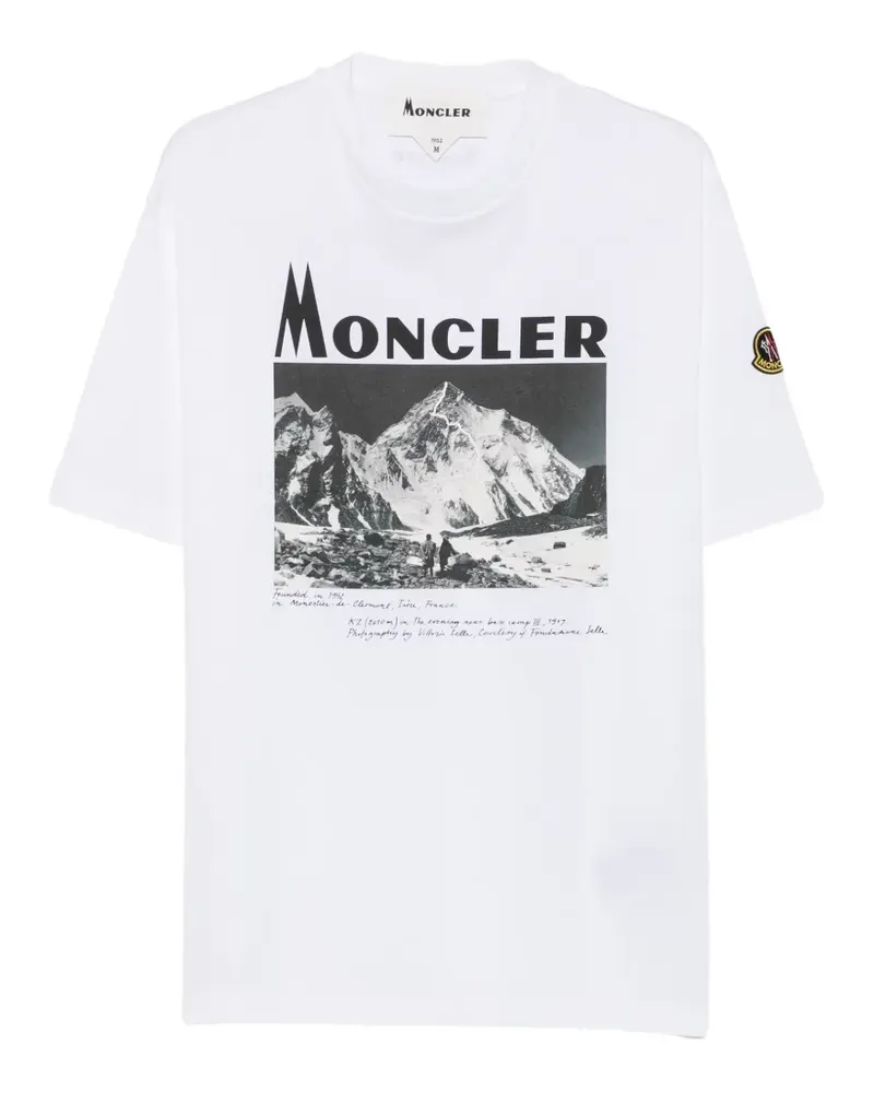 Moncler Re-Icon graphic-print T-shirt - Weiß Weiß