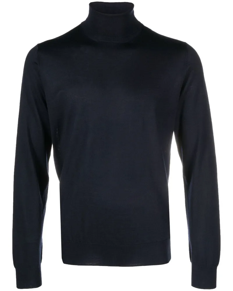 Corneliani Pullover mit Rollkragen Blau