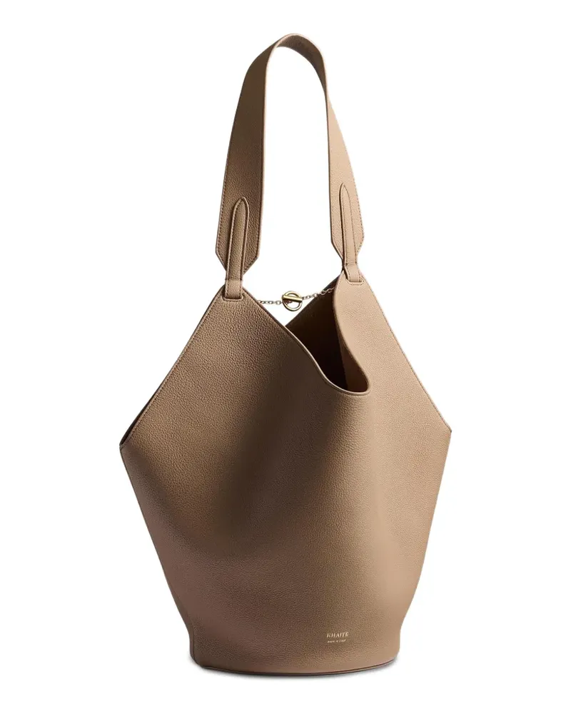 KHAITE Kleine Lotus Handtasche - Nude Nude