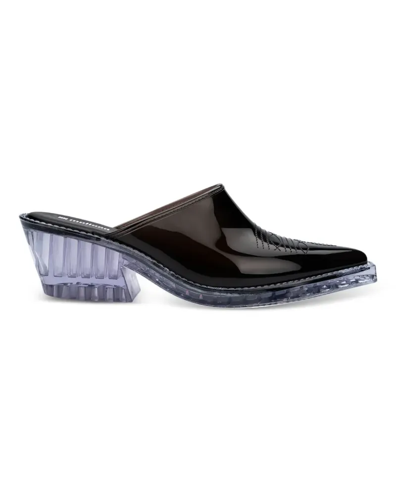 Melissa pointed-toe texas mules - Schwarz Schwarz