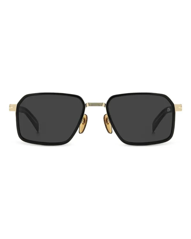 EYEWEAR by DAVID BECKHAM Sonnenbrille mit geometrischem Gestell - Schwarz Schwarz