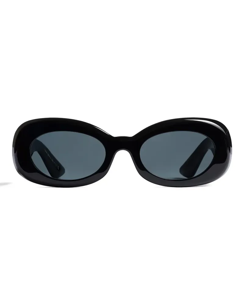 KHAITE x Oliver Peoples Sonnenbrille mit ovalem Gestell - Schwarz Schwarz
