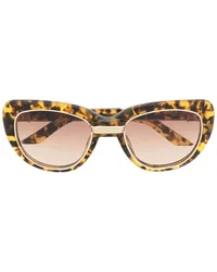 Casablanca Paris Sonnenbrille mit Cat-Eye-Gestell Gelb