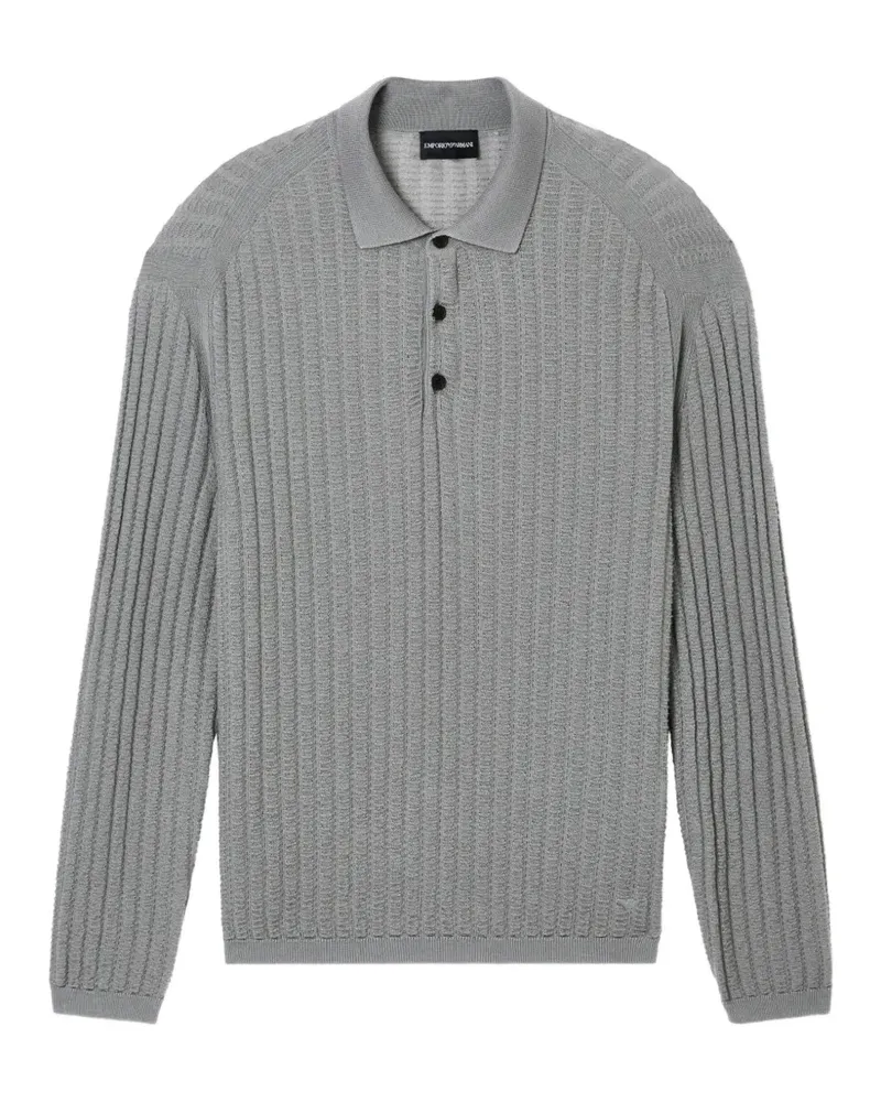 Emporio Armani textured sweater - Grau Grau