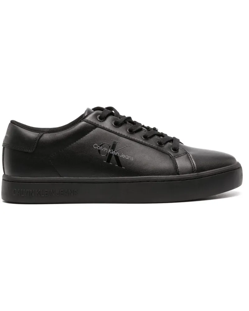 Calvin Klein Sneakers mit Logo-Prägung - Schwarz Schwarz
