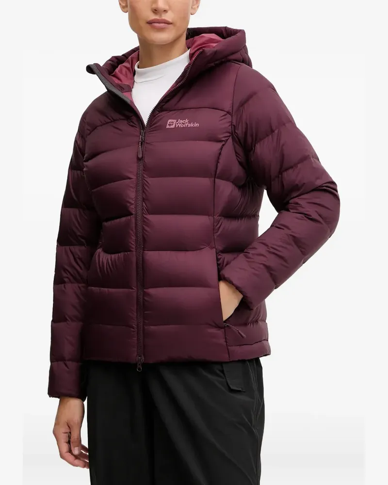 Jack Wolfskin Nebelhorn Down hooded quilted performance jacket - Violett Violett