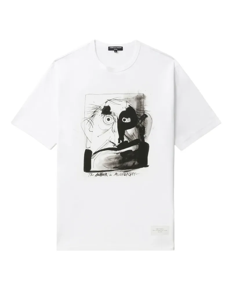 Comme des Garçons T-Shirt mit grafischem Print - Weiß Weiß