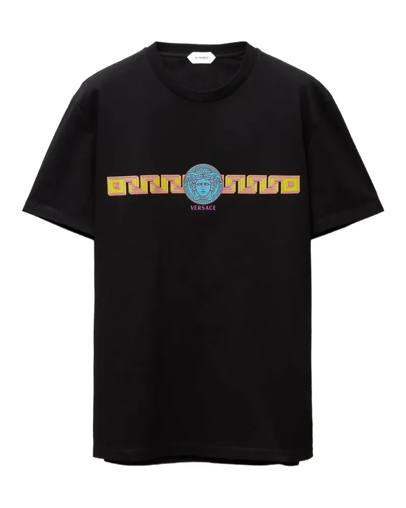 Versace T-Shirt mit Print - Schwarz Schwarz
