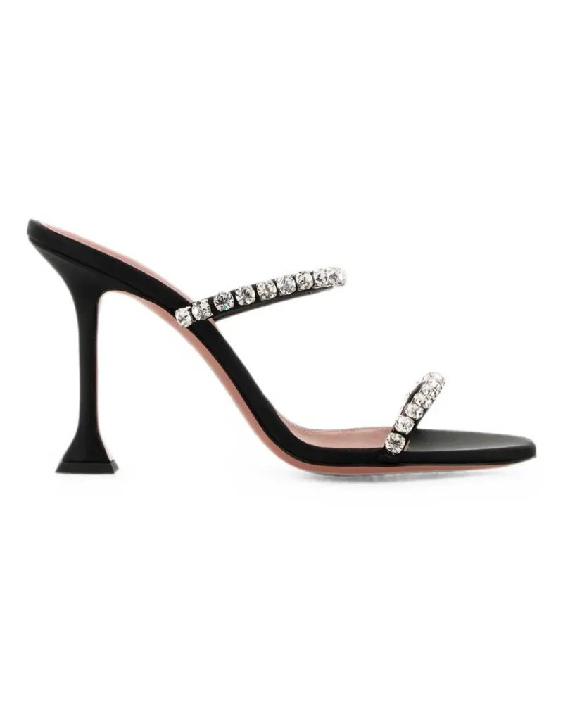 Amina Muaddi Gigi Sandalen mit Absatz - Schwarz Schwarz