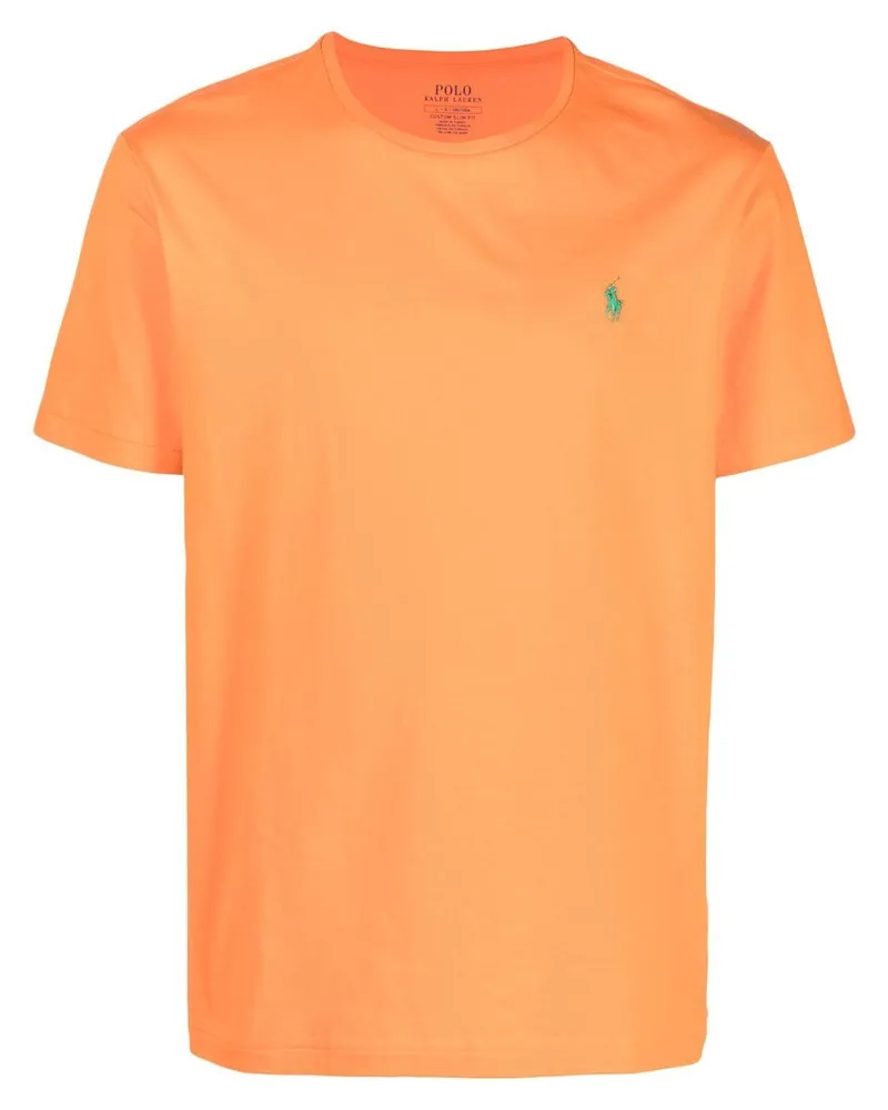 Ralph Lauren T-Shirt mit Polo Pony - Orange Orange